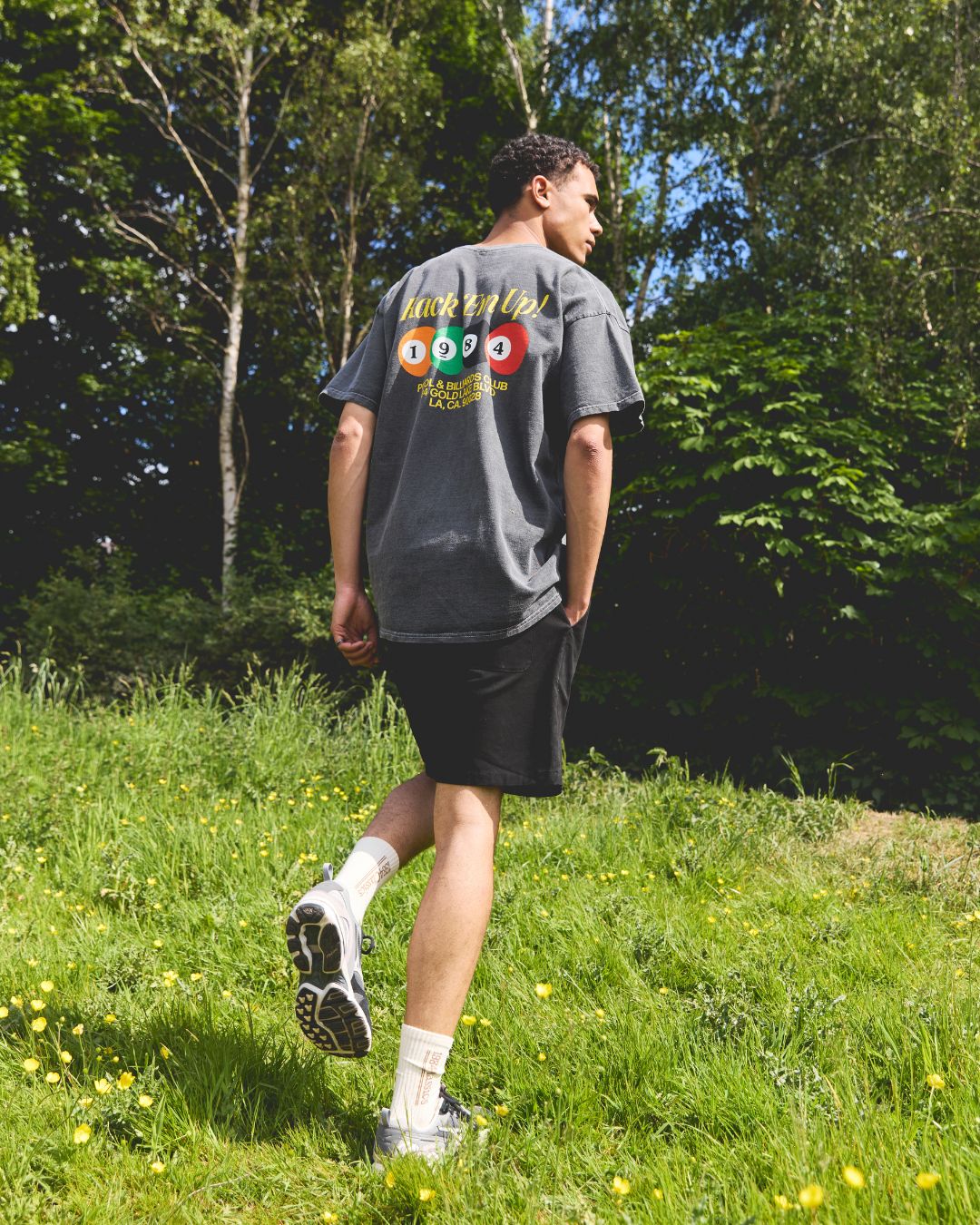 Vice 84 'Rack 'Em Up' Vintage Washed Tee - Black