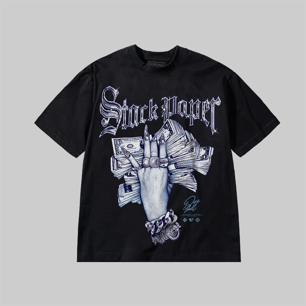 Stack Paper University Blue Graphic DopeSkill Premium T-Shirt