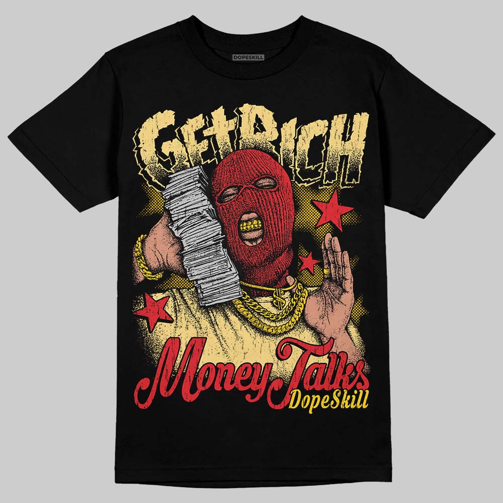 Quai 54 x Tour Yellow Black 1s DopeSkill T-Shirt Get Rich Graphic