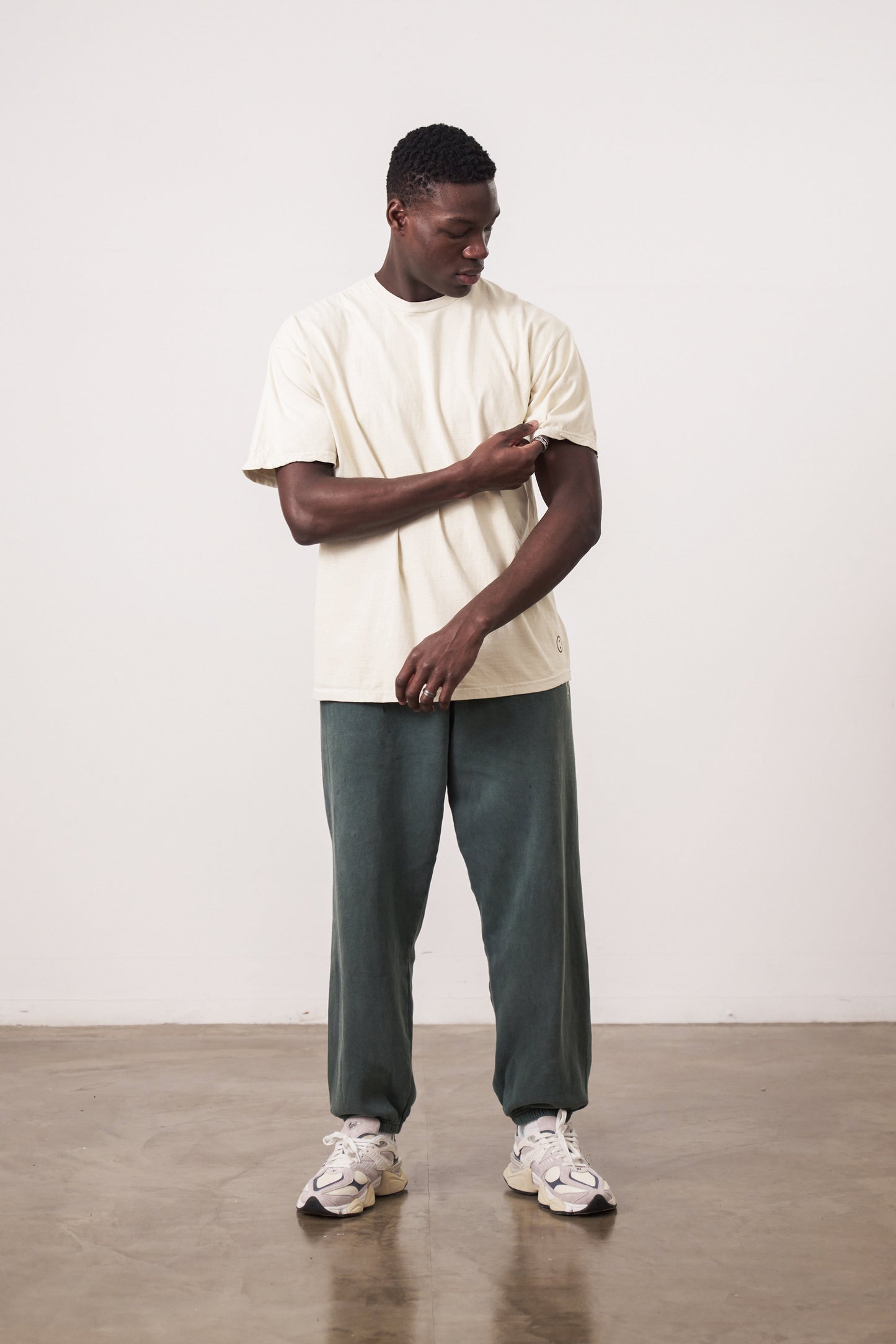 Essentials Vintage Washed Tee - Ivory