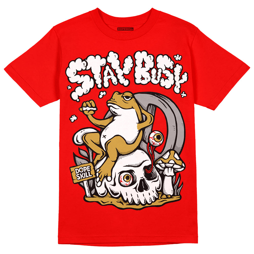 Red Collection DopeSkill Red T-shirt Stay Busy Graphic