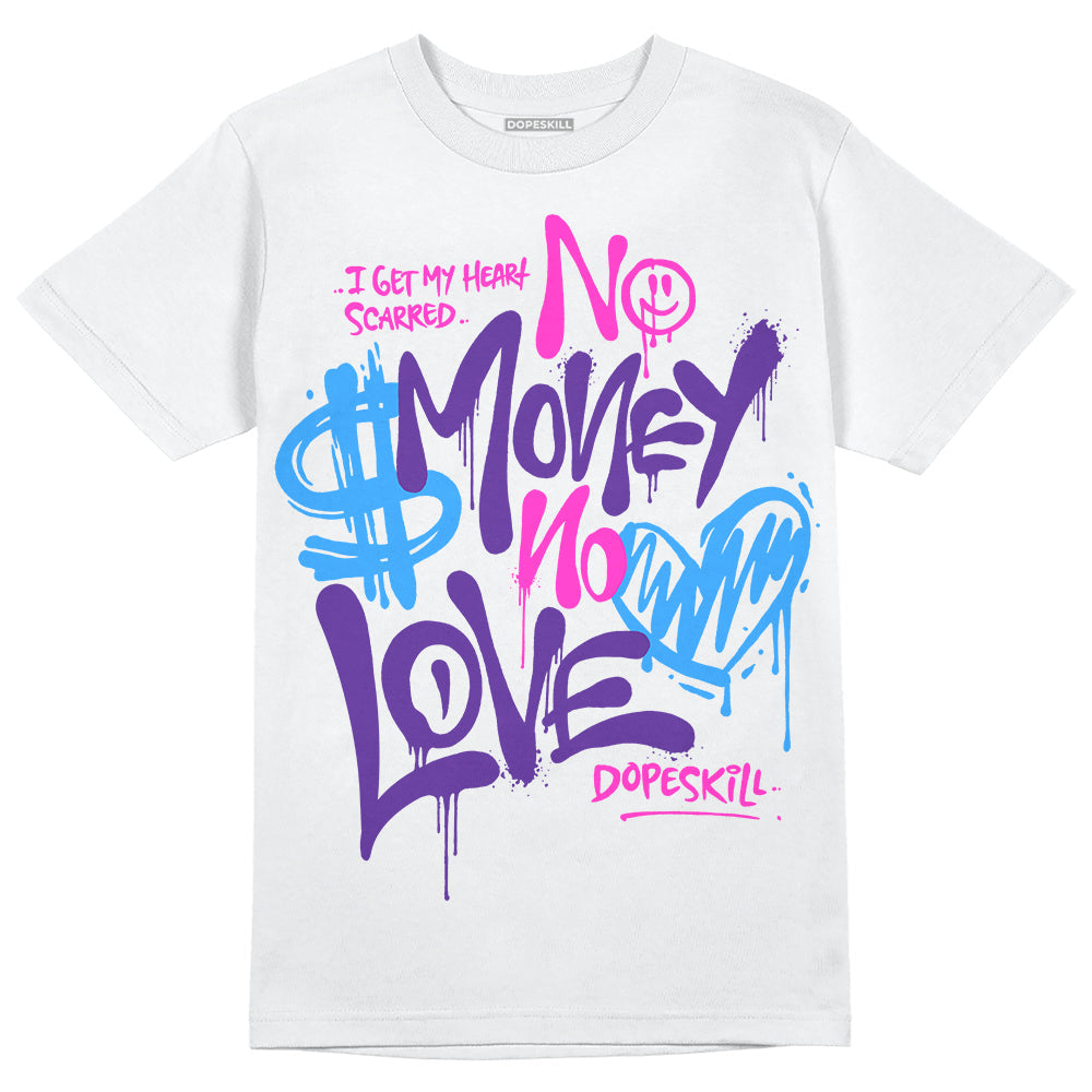 PURPLE Collection DopeSkill T-Shirt No Money No Love Typo Graphic
