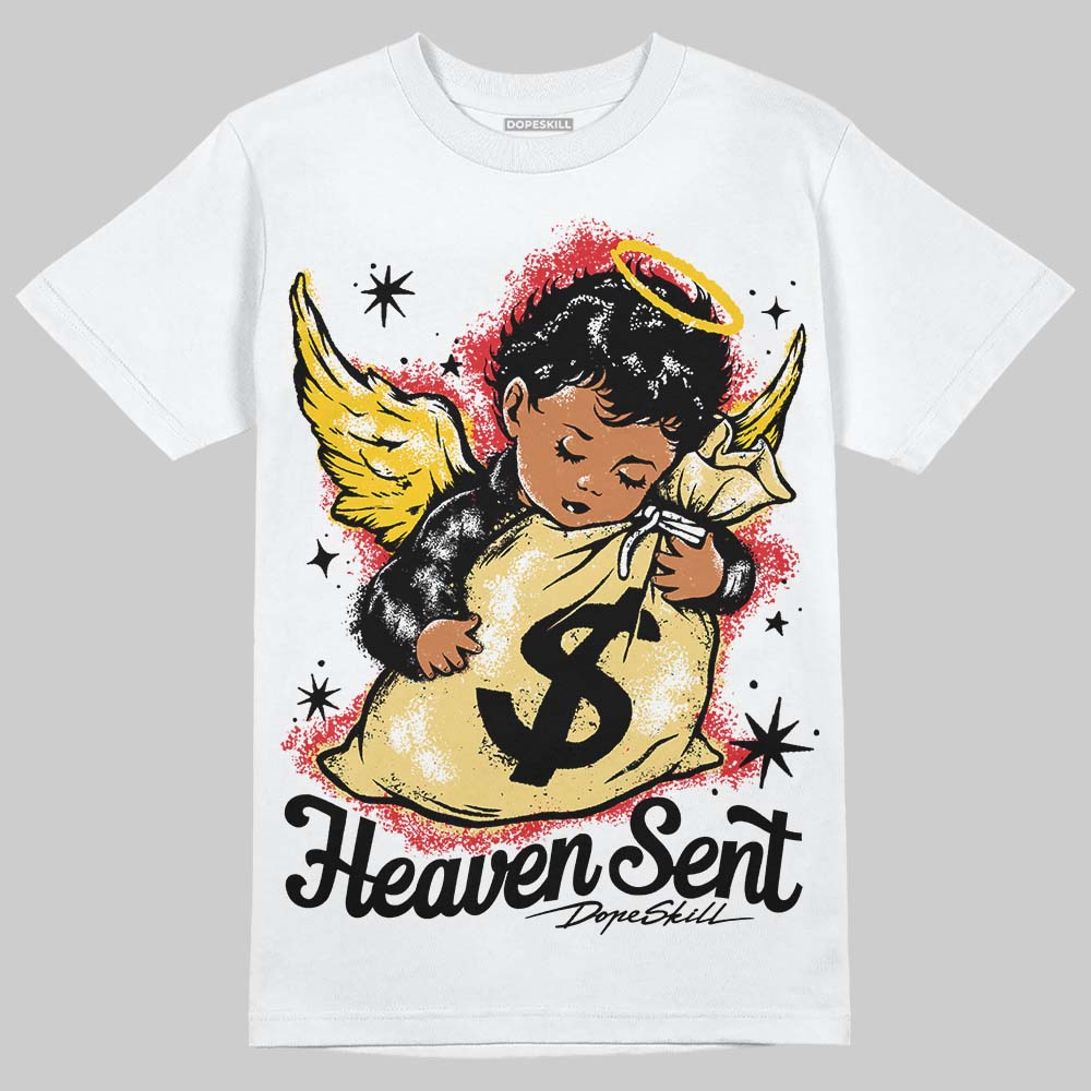 Quai 54 x Tour Yellow Black 1s DopeSkill T-Shirt Heaven Sent Graphic