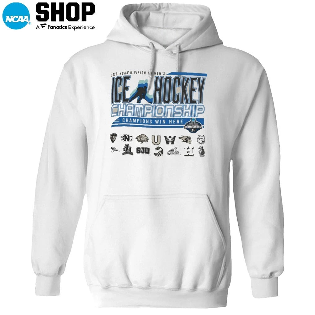 14 Teams 2026 NCAA Division II Men’s Ice Hockey Championship Champions Win Here T-Shirt