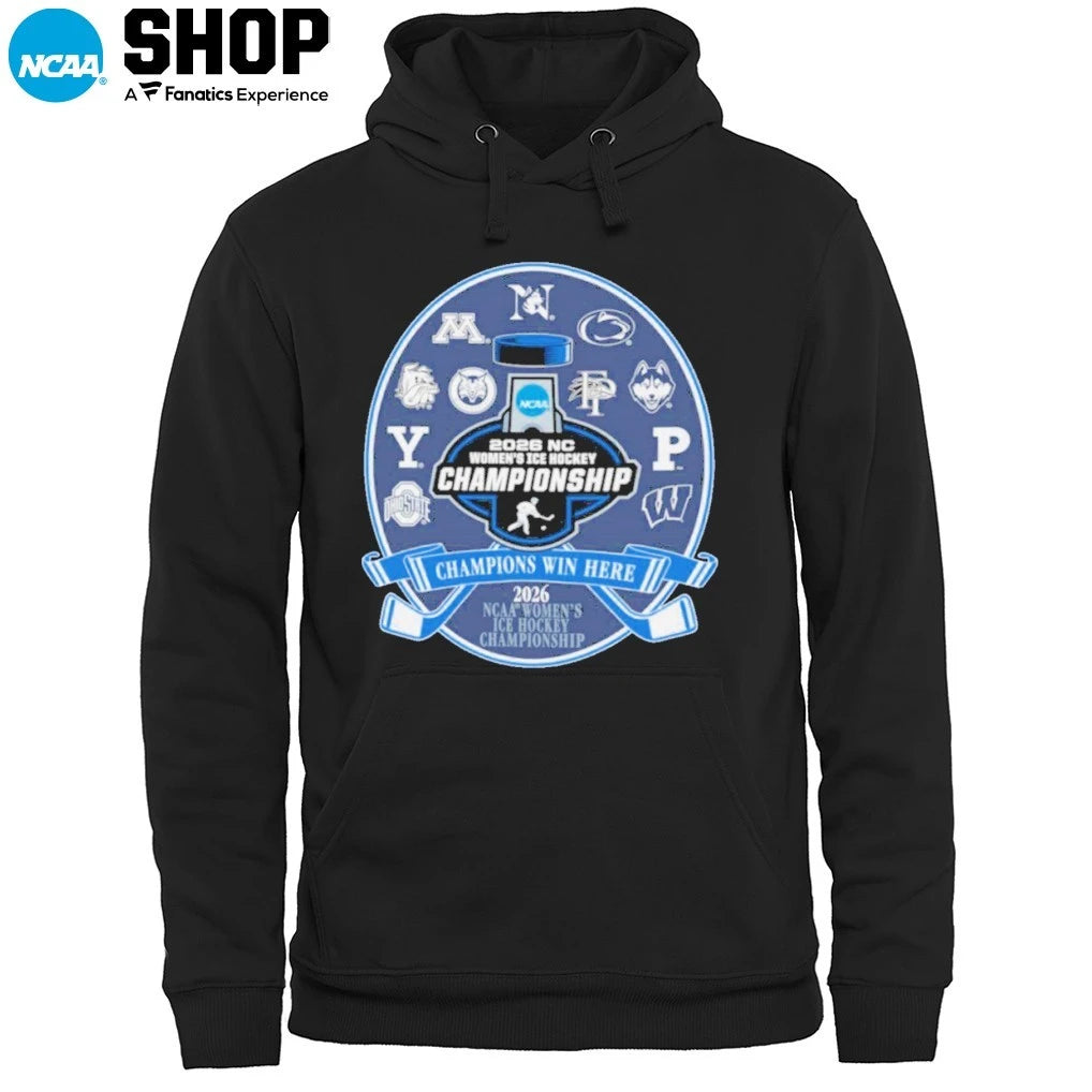 14 Teams Champions Win Here 2026 NCAA Division II Men’s Ice Hockey Championship T-Shirt