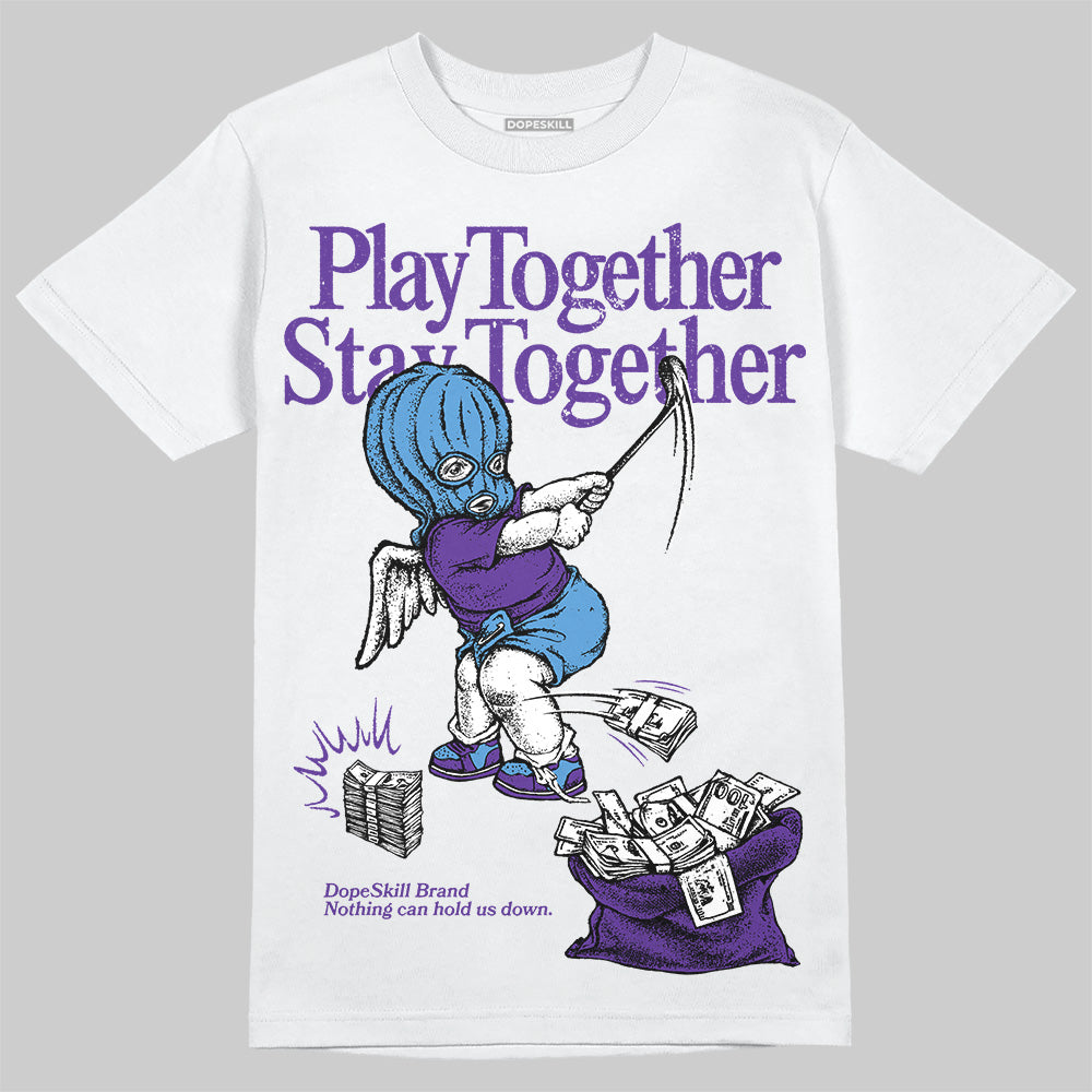 PURPLE Collection DopeSkill T-Shirt Play together, Stay together Graphic