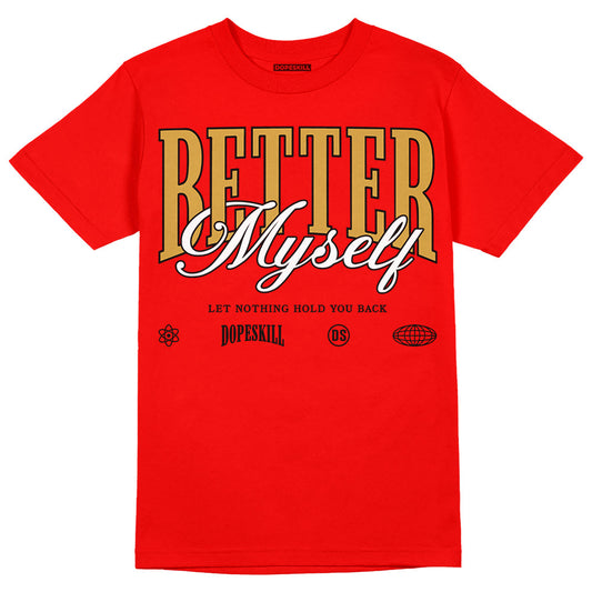 Red Collection DopeSkill Red T-shirt Better Myself Graphic