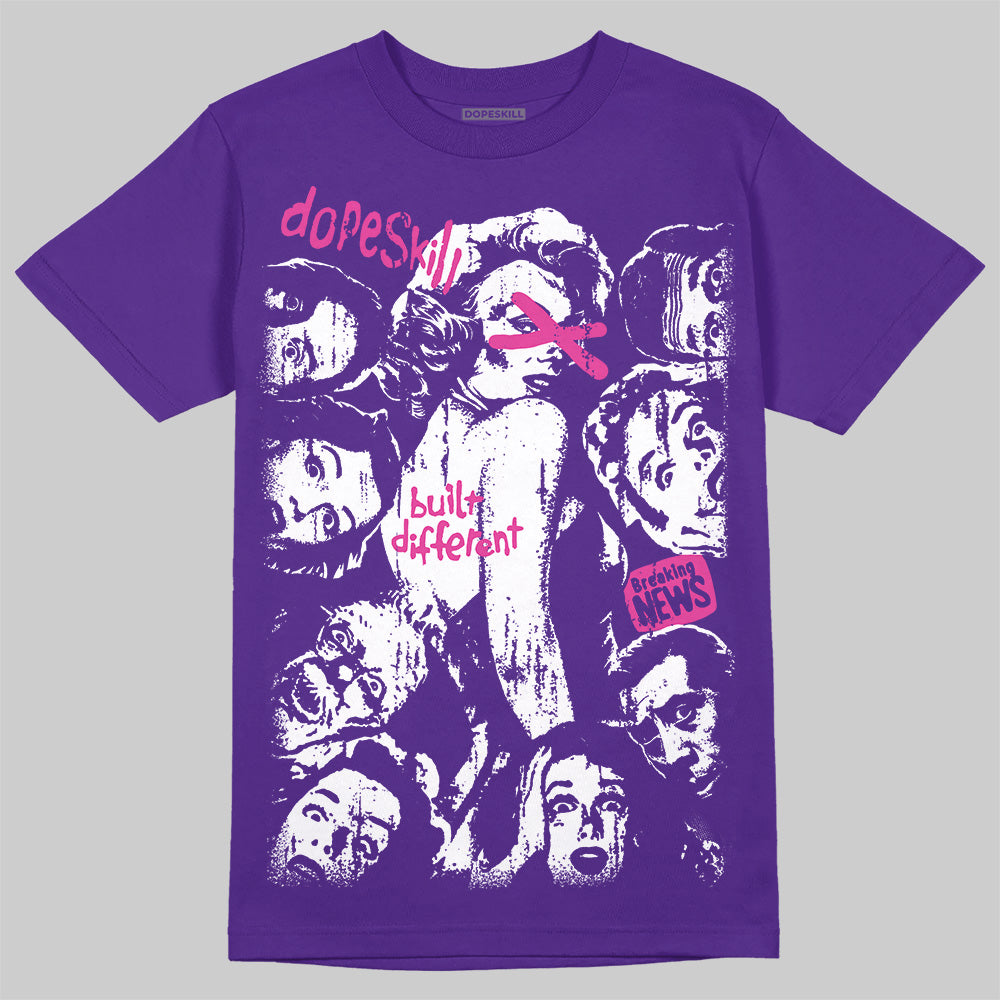 PURPLE Collection DopeSkill T-Shirt Built Different Graphic