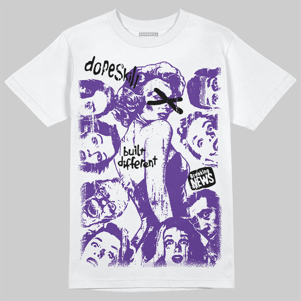 PURPLE Collection DopeSkill T-Shirt Built Different Graphic
