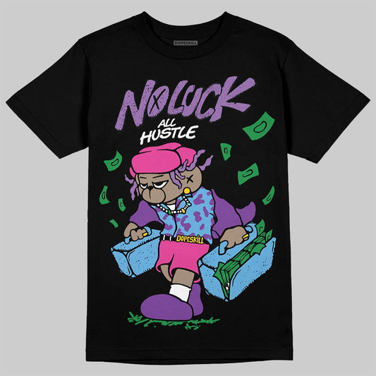 PURPLE Collection DopeSkill T-Shirt No Luck, All Hustle Graphic
