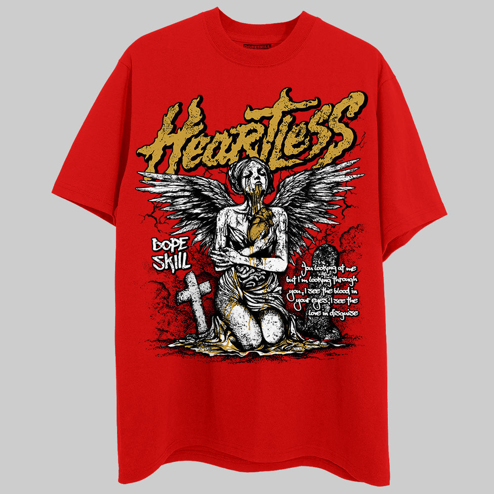 Red Collection DopeSkill Red T-shirt Heartless Graphic