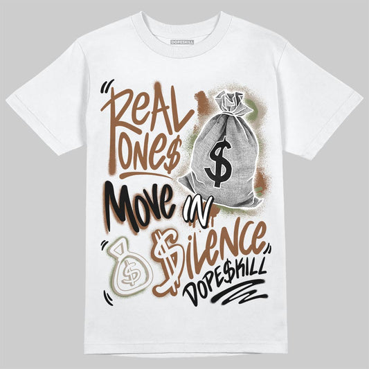 NB 2010 “Pecan” DopeSkill T-Shirt Real Ones Move In Silence Graphic