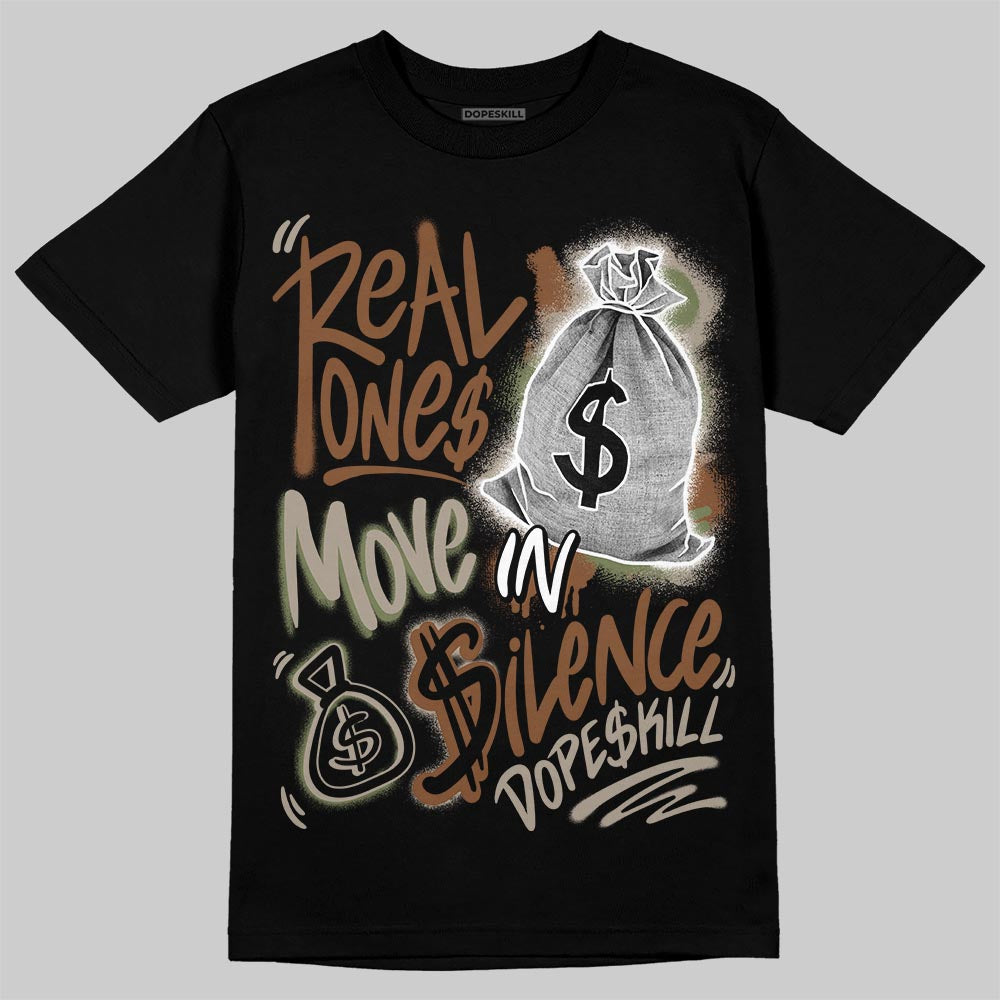 NB 2010 “Pecan” DopeSkill T-Shirt Real Ones Move In Silence Graphic