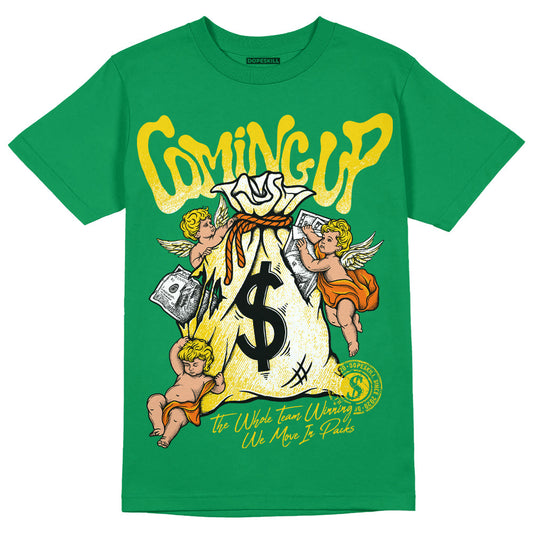 Green Collection DopeSkill Green T-shirt Money Bag Coming Up Graphic