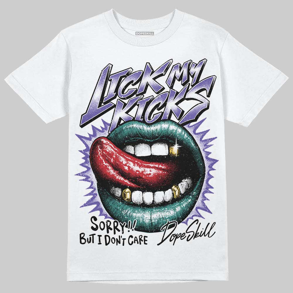 Grape 5s DopeSkill T-Shirt Lick My Kicks Graphic