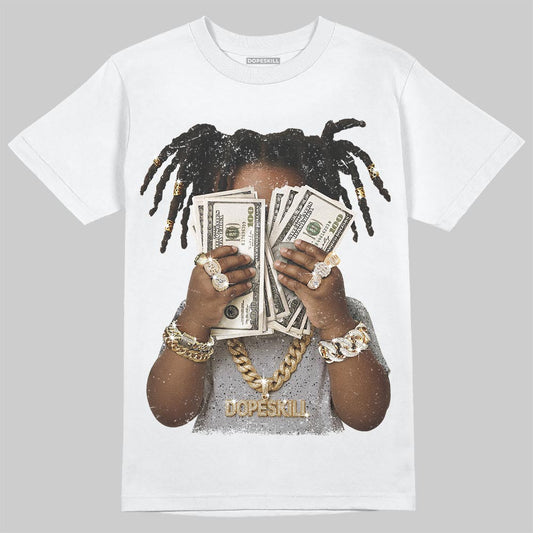 White Cement 4s DopeSkill T-Shirt Rich Youth Graphic
