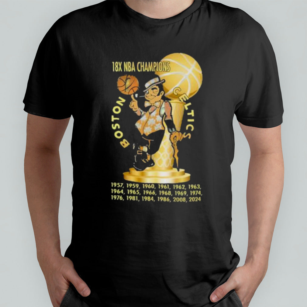 18X NBA Champions Trophy Boston Celtics Shirt