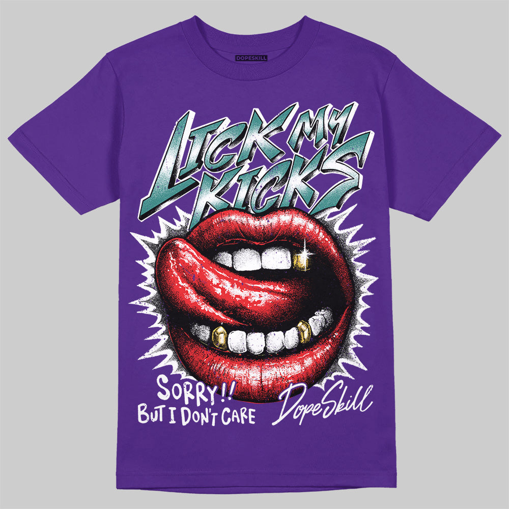 Grape 5s DopeSkill T-Shirt Lick My Kicks Graphic
