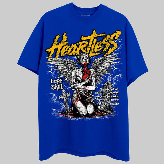 Royal Blue Collection DopeSkill Royal Blue T-shirt Heartless Graphic