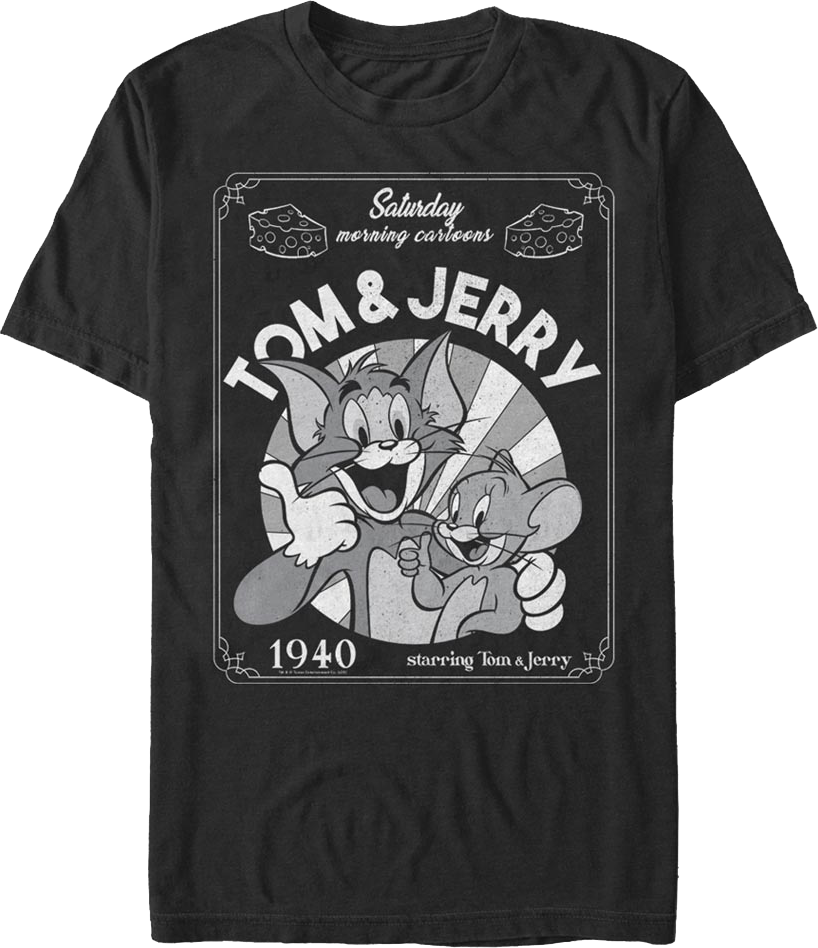1940 Cartoon Tom And Jerry T-Shirt