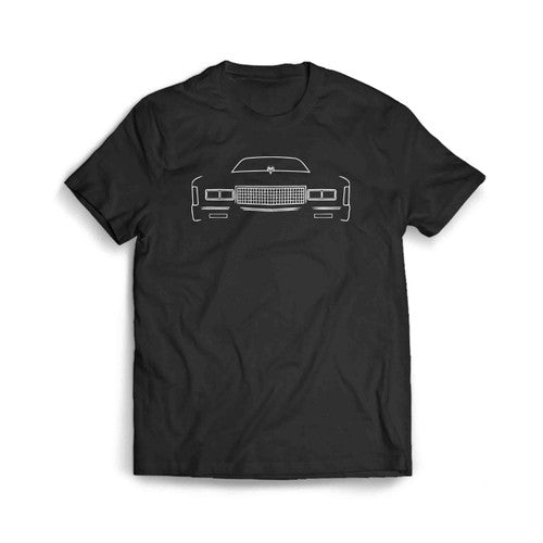 1975 Cadillac Eldorado Classic Car Outline Graphic Men's T-Shirt