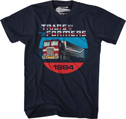 1984 Optimus Prime Truck Mode Transformers T-Shirt