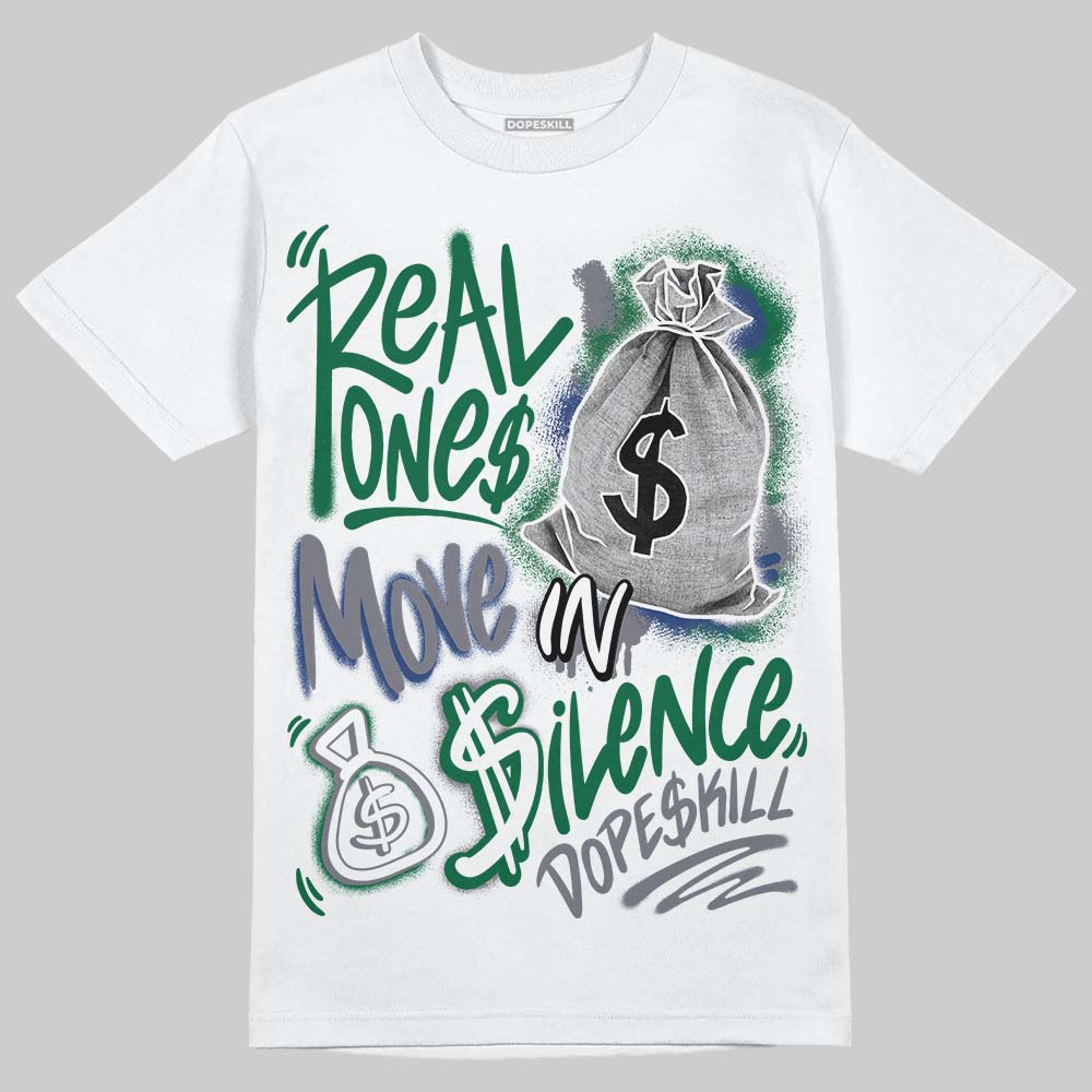 GT-2160 Shamrock Green DopeSkill T-Shirt Real Ones Move In Silence Graphic