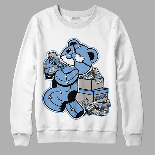 University Blue 5s DopeSkill Sweatshirt Bear Steals Sneaker Graphic