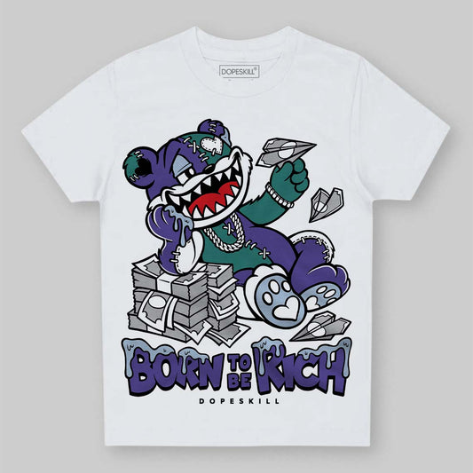 Grape 5s DopeSkill Toddler Kids T-shirt Born To Be Rich Graphic