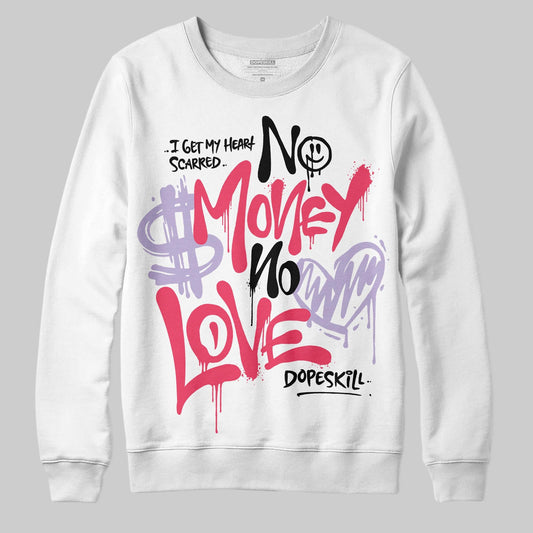 Peanut Butter Jelly 5s DopeSkill Sweatshirt No Money No Love Typo Graphic