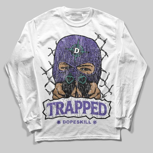 Grape 5s DopeSkill Long Sleeve T-Shirt New Trapped Graphic