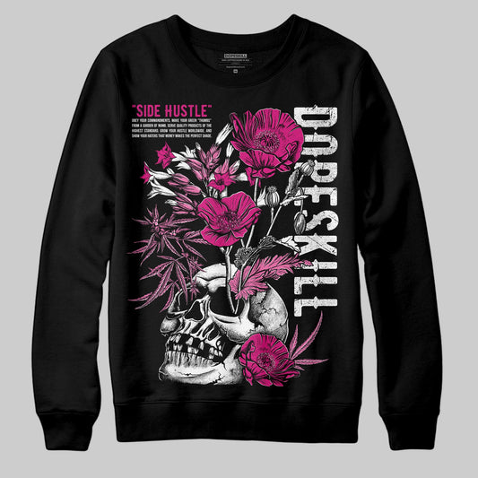 Rick RO Pink Leather Sneakers DopeSkill Sweatshirt Side Hustle Graphic