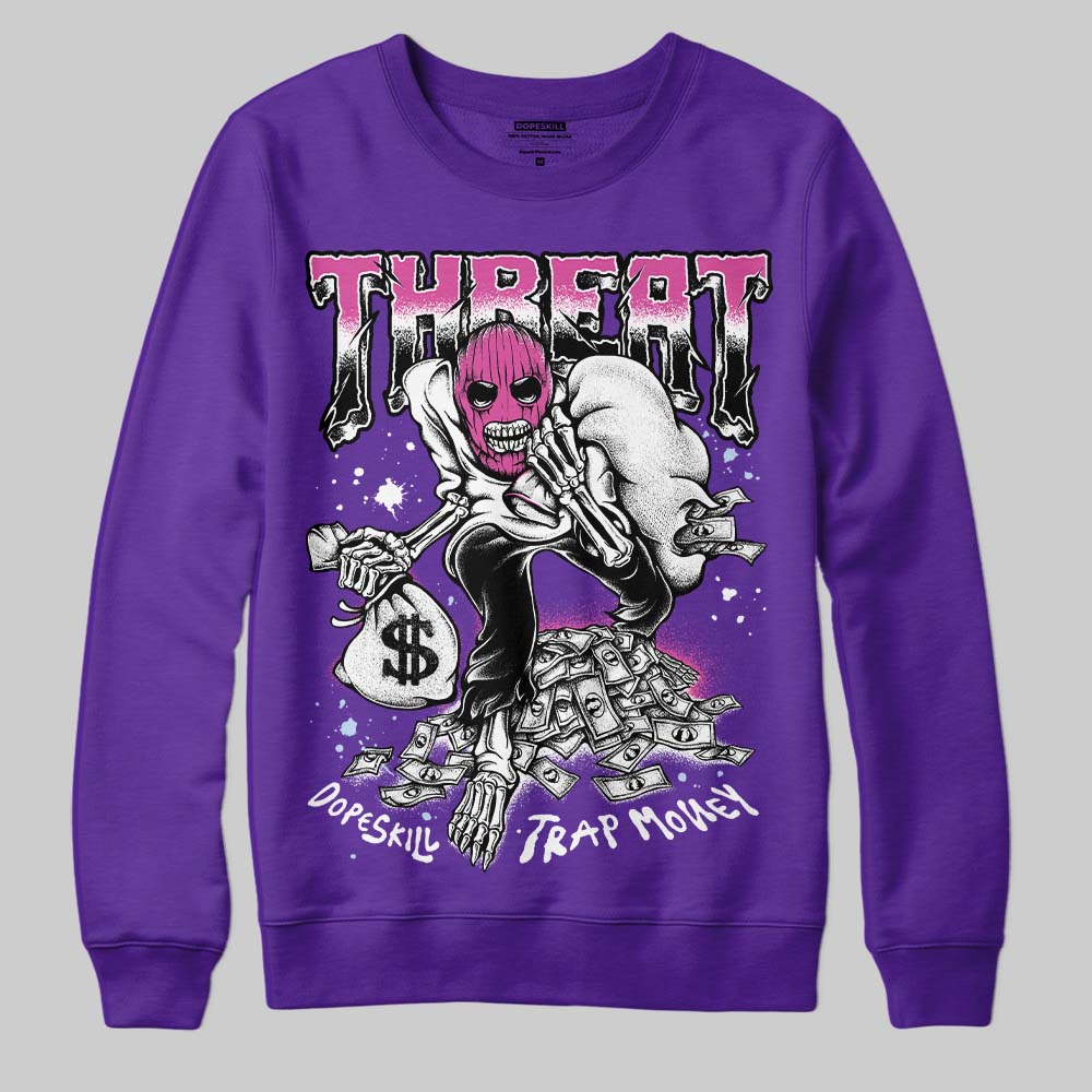 Grape 5s DopeSkill Sweatshirt Threat Graphic