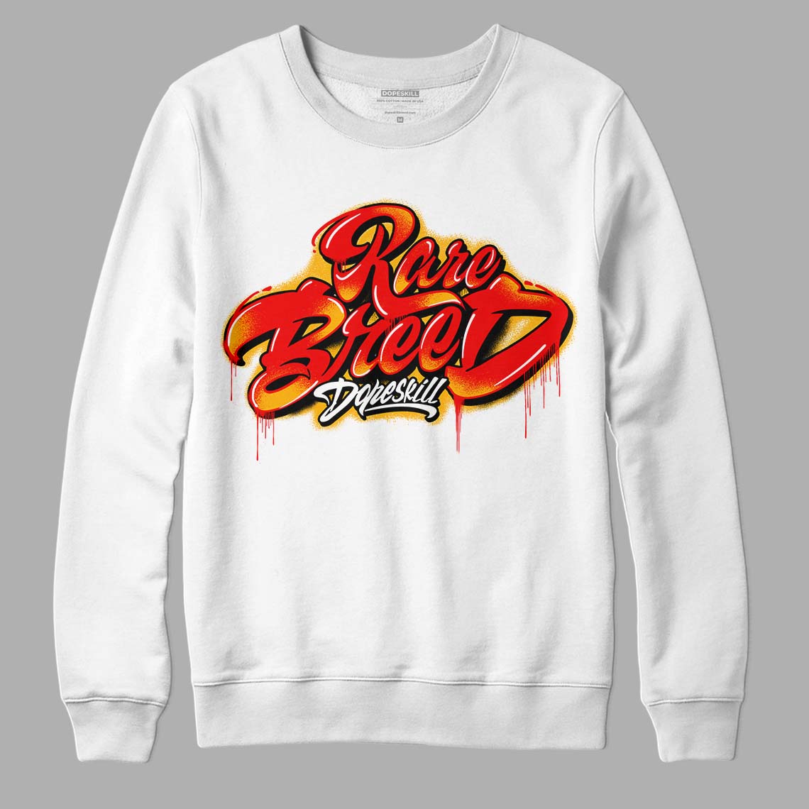 Red Collection DopeSkill Sweatshirt Rare Breed Type Graphic