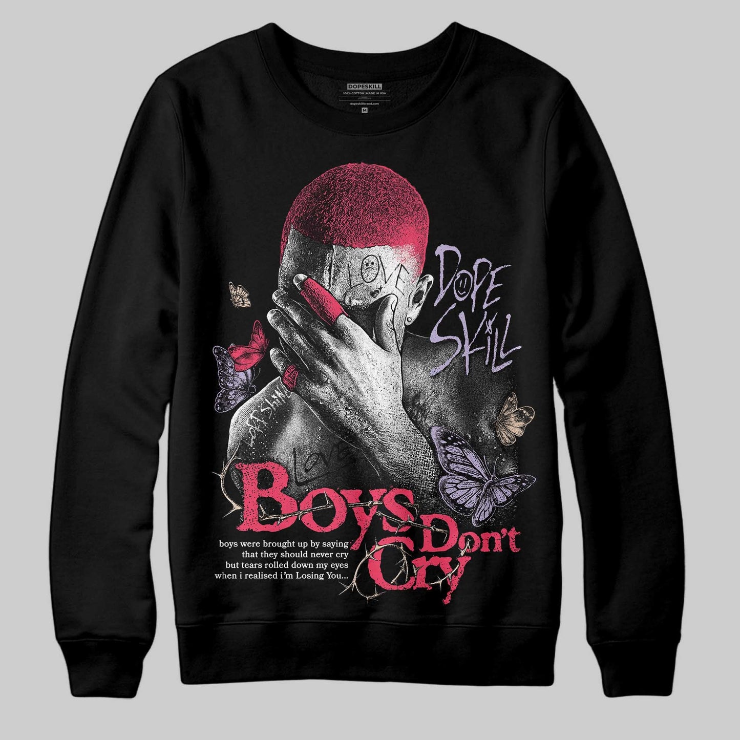 Peanut Butter Jelly 5s DopeSkill Sweatshirt Boys Don't Cry Graphic