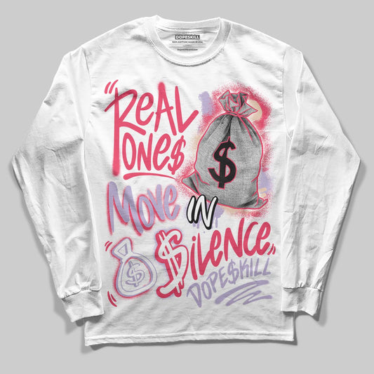 Peanut Butter Jelly 5s DopeSkill Long Sleeve T-Shirt Real Ones Move In Silence Graphic
