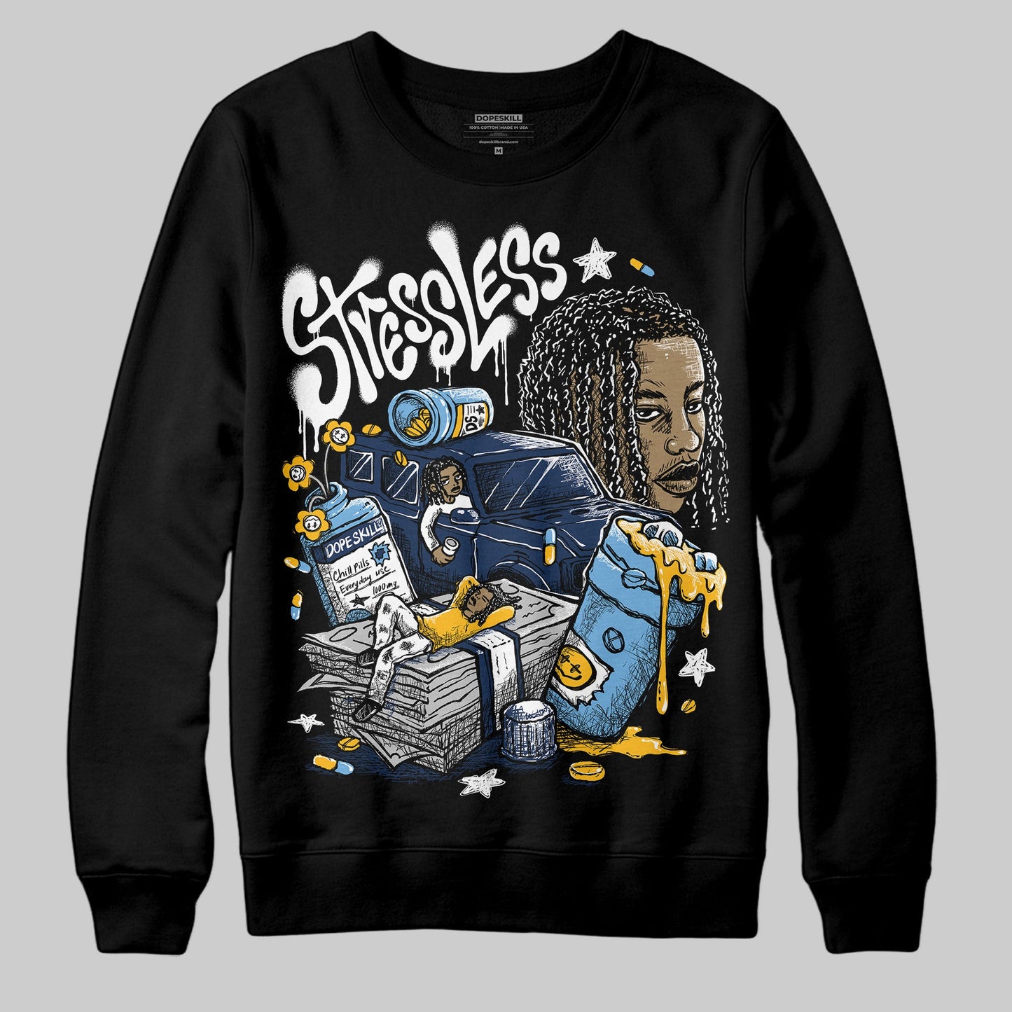 Retro Dunk From Above 4s DopeSkill Sweatshirt Stressless Graphic