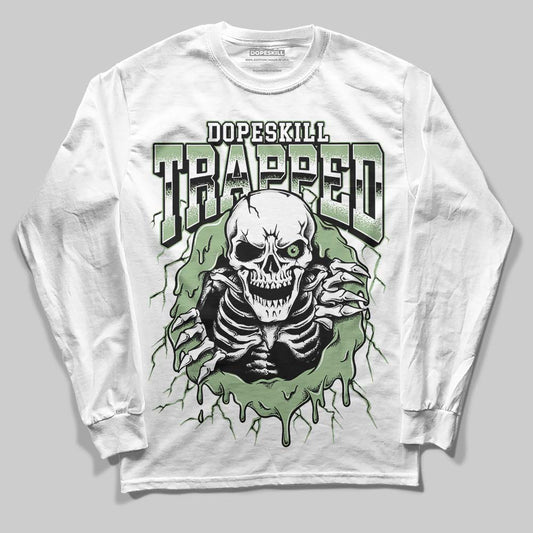 Seafoam 4s DopeSkill Long Sleeve T-Shirt Trapped Halloween Graphic