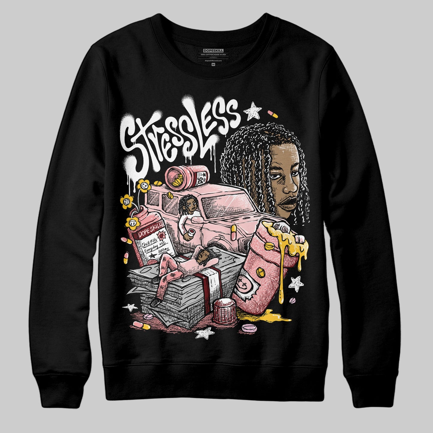 VALENTINE'S Day 3s DopeSkill Sweatshirt Stressless Graphic