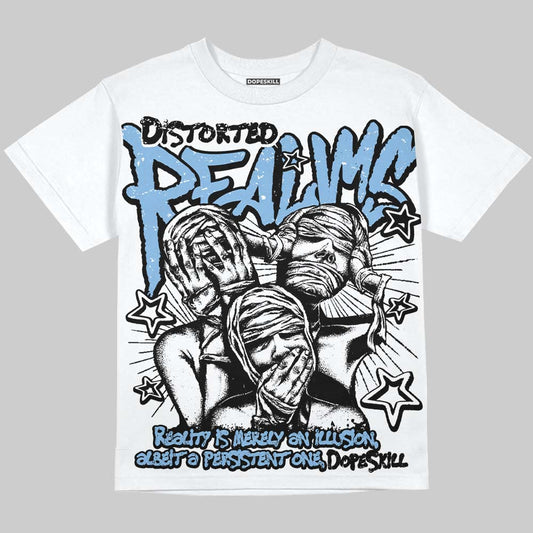 University Blue 6s DopeSkill Oversize Print T-Shirt Distorted Realms Graphic