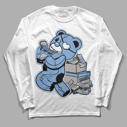 University Blue 5s DopeSkill Long Sleeve T-Shirt Bear Steals Sneaker Graphic