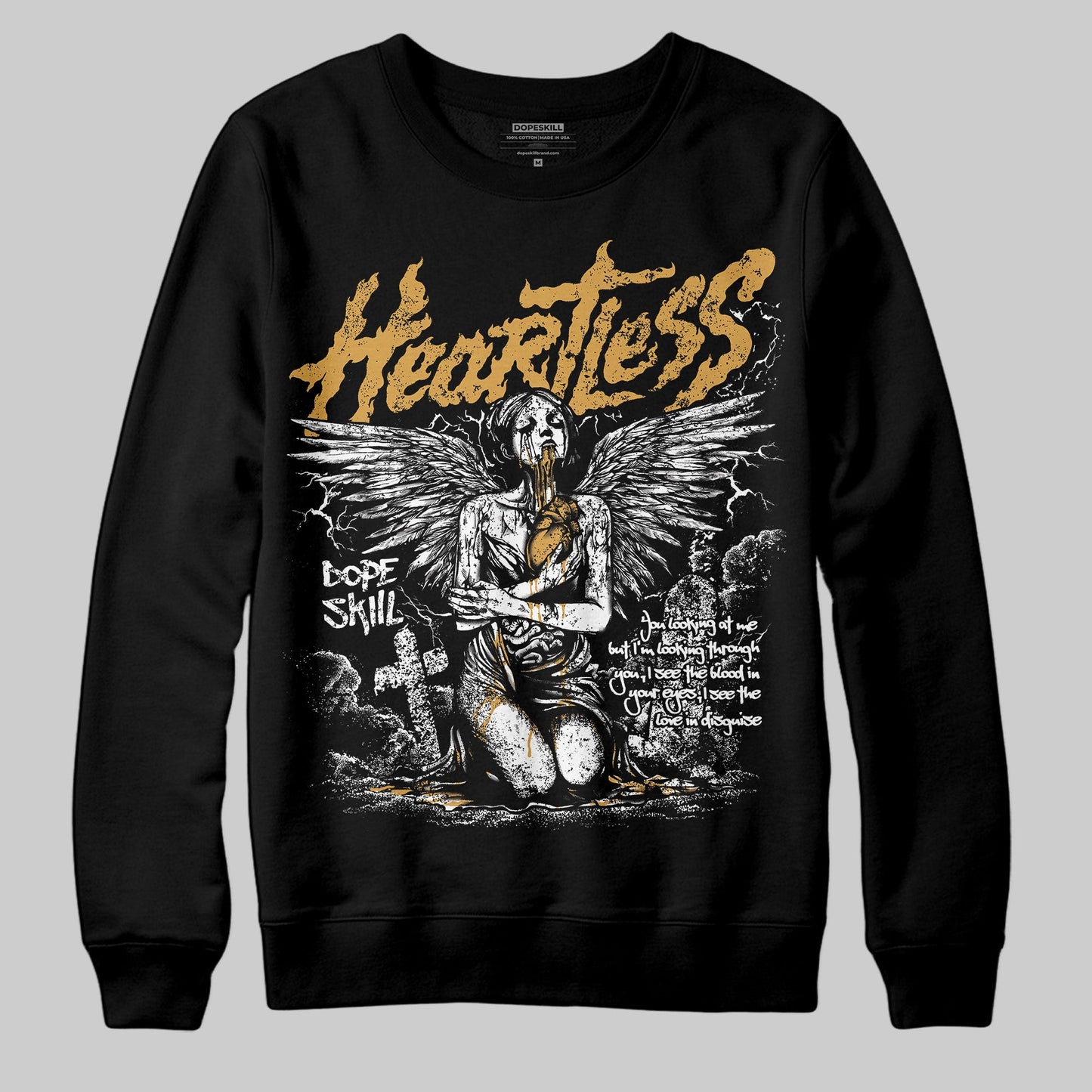 Gratitude 11s DopeSkill Sweatshirt Heartless Graphic