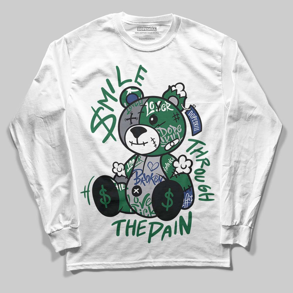 GT-2160 Shamrock Green DopeSkill Long Sleeve T-Shirt Smile Through The Pain Graphic