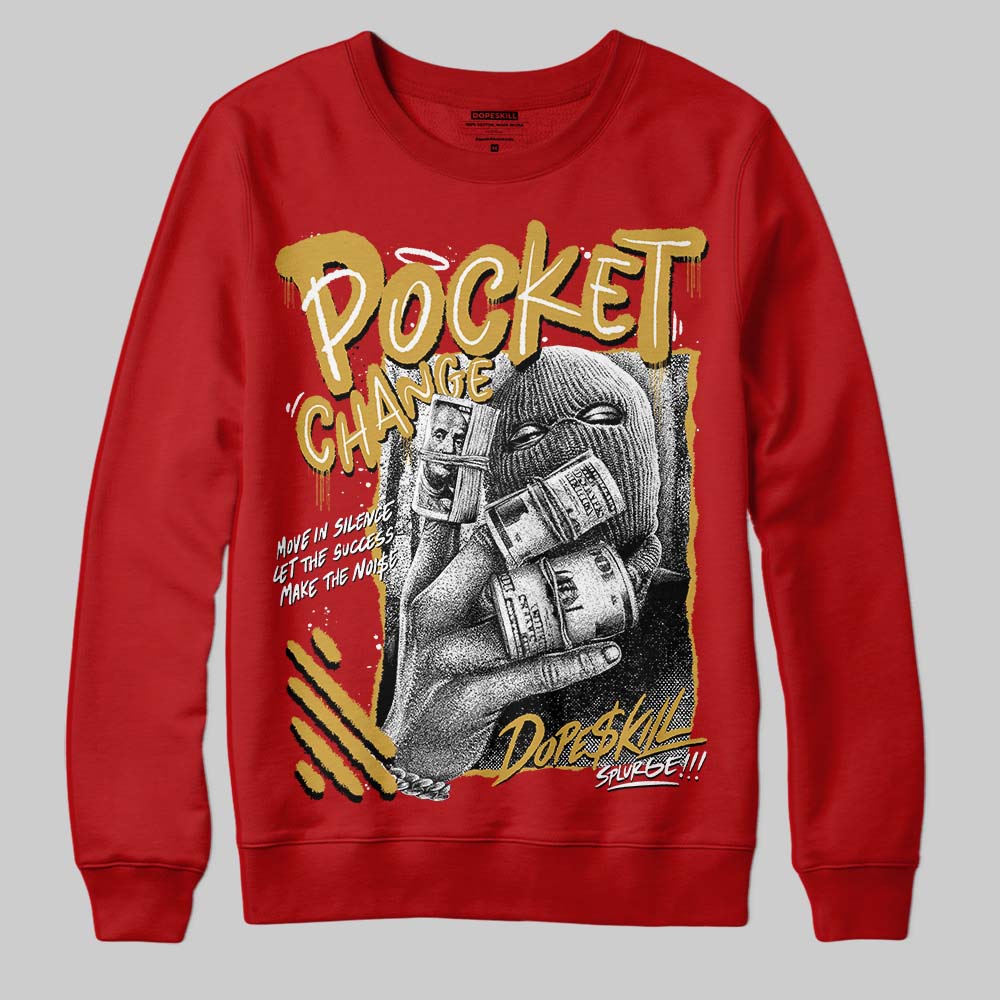 Red Collection DopeSkill Sweatshirt Pocket Change Graphic