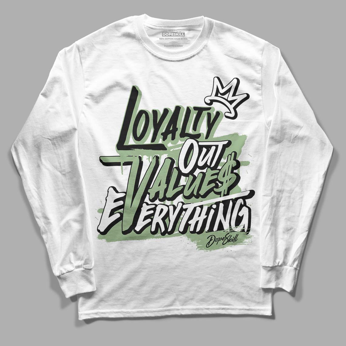 Seafoam 4s DopeSkill Long Sleeve T-Shirt LOVE Graphic