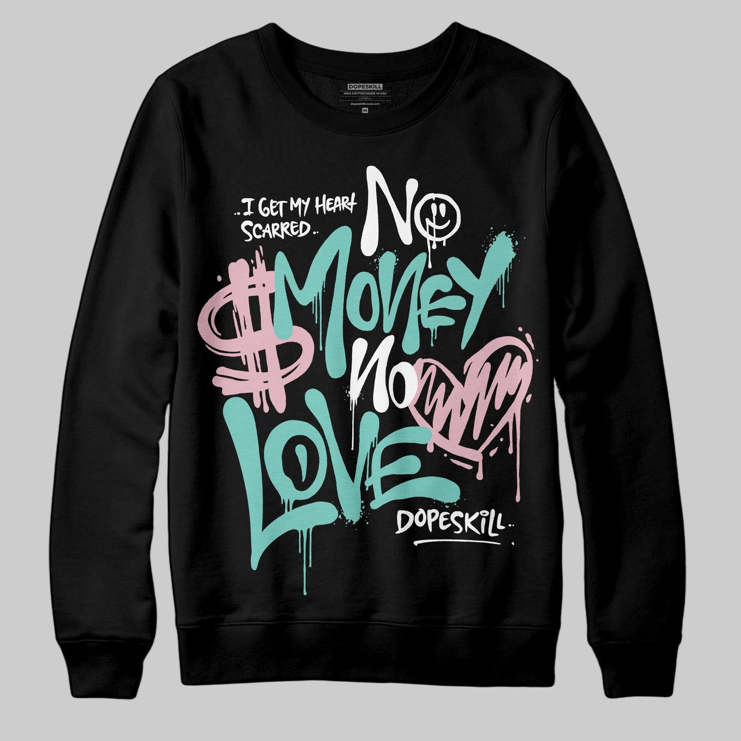 Igloo 11s DopeSkill Sweatshirt No Money No Love Typo Graphic