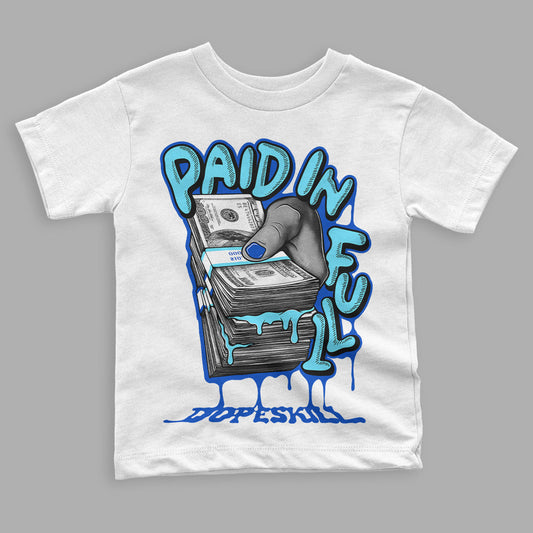 SB Dunk Argon DopeSkill Toddler Kids T-shirt Paid In Full Graphic