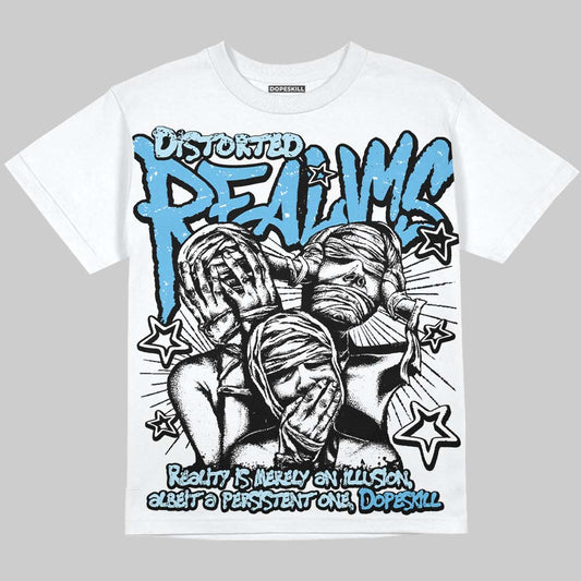 Legend Blue 11s DopeSkill Oversize Print T-Shirt Distorted Realms Graphic