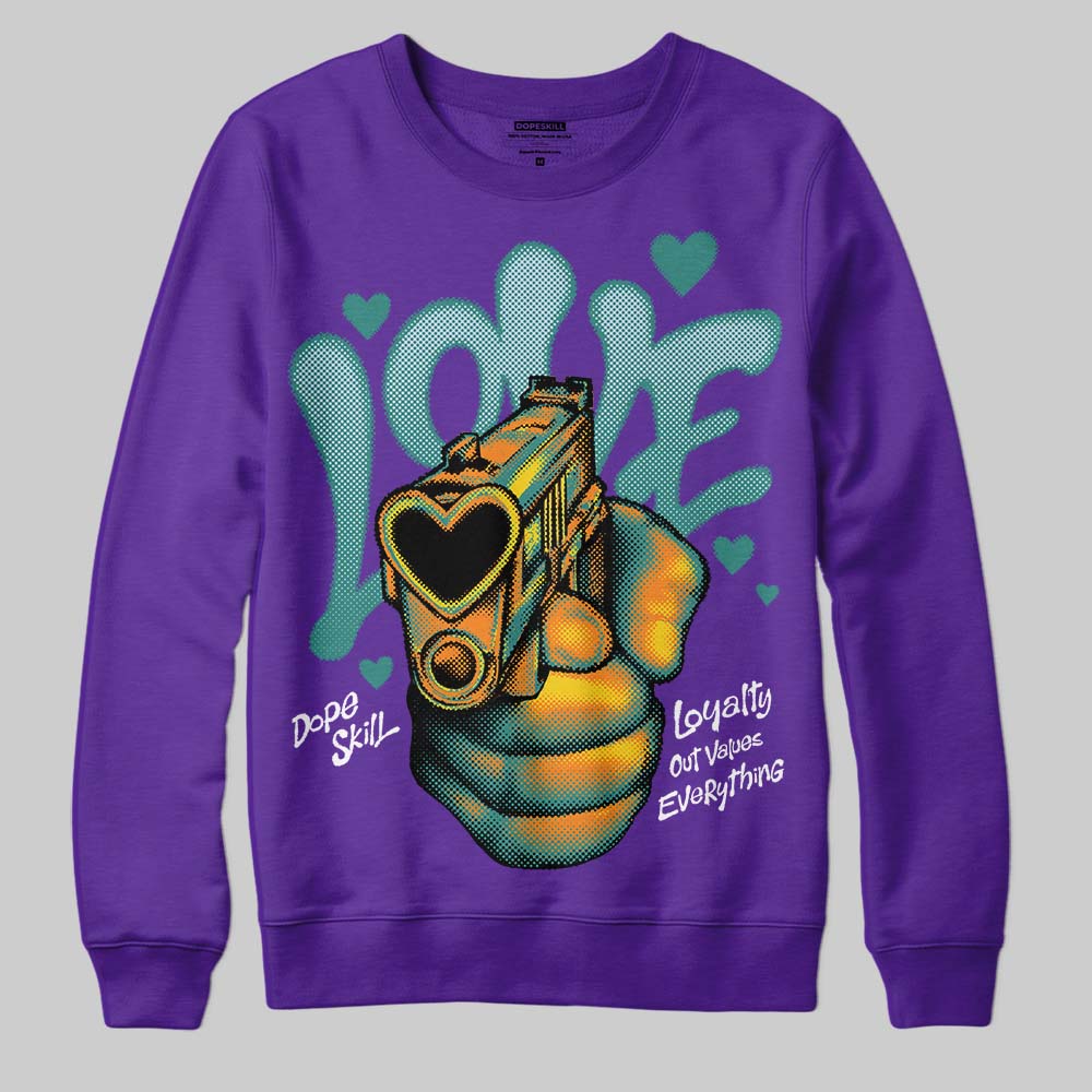 Grape 5s DopeSkill Sweatshirt Love Shot Graphic