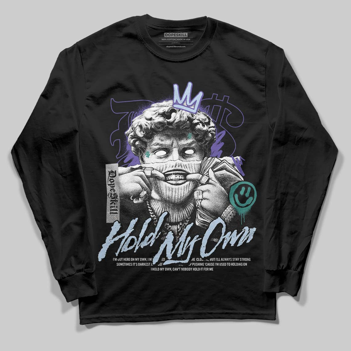 Grape 5s DopeSkill Long Sleeve T-Shirt In My Way Graphic